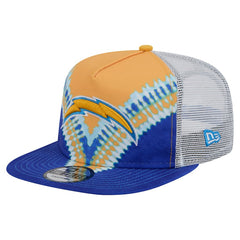 Los Angeles Chargers New Era Throwback Dye Golfer Snapback Hat Gold/Blue | NFL