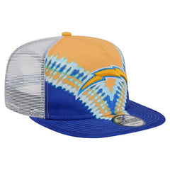 Los Angeles Chargers New Era Throwback Dye Golfer Snapback Hat Gold/Blue | NFL