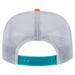 Miami Dolphins New Era Throwback Dye Golfer Snapback Hat Orange/Aqua | NFL