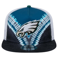 Philadelphia Eagles New Era Throwback Dye Golfer Snapback Hat Midnight Green/Black | NFL
