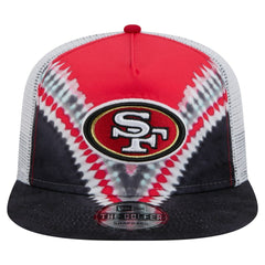 San Francisco 49ers New Era Throwback Dye Golfer Snapback Hat Scarlet/Black | NFL