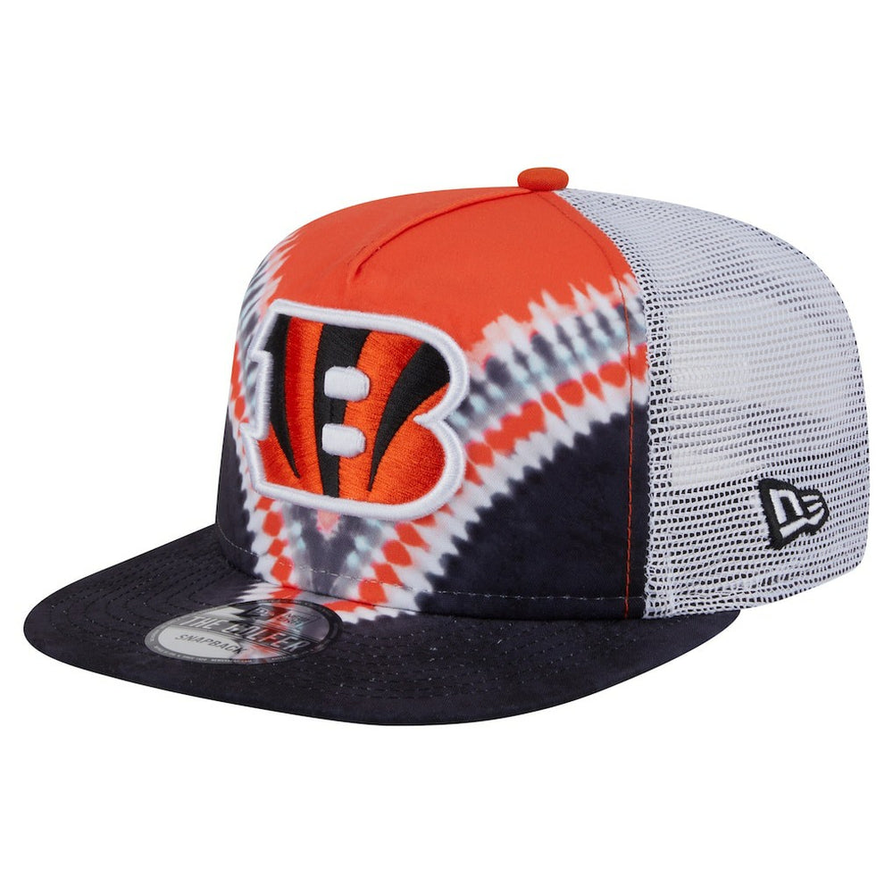 Cincinnati Bengals New Era Throwback Dye Golfer Snapback Hat Orange/Black | NFL