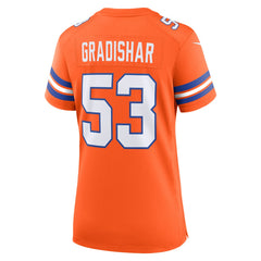 Randy Gradishar Denver Broncos Women's Mile High Collection 1977 Throwback Retired Player Game Jersey Orange | Nike for Sale