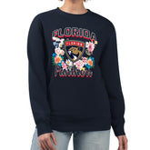 Florida Panthers G-III 4Her by Carl Banks Women's Flower Logo Pullover Sweatshirt - Navy - NHL