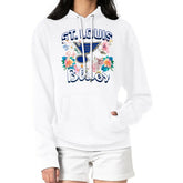 St. Louis Blues G-III 4Her by Carl Banks Women's Flower Logo Pullover Hoodie - White - NHL