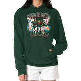 Minnesota Wild G-III 4Her by Carl Banks Women's Flower Logo Pullover Hoodie - Green - NHL