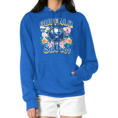 Buffalo Sabres G-III 4Her by Carl Banks Women's Flower Logo Pullover Hoodie - Royal - NHL