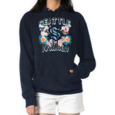 Seattle Kraken G-III 4Her by Carl Banks Women's Flower Logo Pullover Hoodie - Deep Sea Blue - NHL