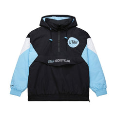 Utah Hockey Club Mitchell & Ness Retro Anorak Half-Zip Jacket - Black - NHL
