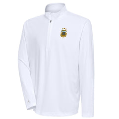 Argentina National Team Antigua Tribute Quarter-Zip Pullover Top White - FIFA World CUP