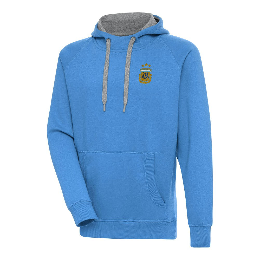 Argentina National Team Antigua Victory Pullover Hoodie Powder Blue - FIFA World CUP