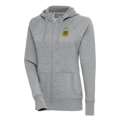 Argentina National Team Antigua Women's Victory Full-Zip Hoodie Heather Gray - FIFA World CUP