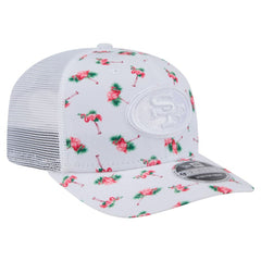 San Francisco 49ers New Era Adventure Flamingo Pattern 9SEVENTY Stretch-Snap Hat White | NFL