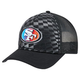 San Francisco 49ers New Era Gradient 9FORTY Adjustable Hat Black | NFL