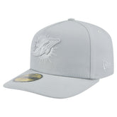 Miami Dolphins New Era Color Pack A-Frame 59FIFTY Fitted Hat Gray | NFL