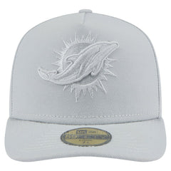 Miami Dolphins New Era Color Pack A-Frame 59FIFTY Fitted Hat Gray | NFL