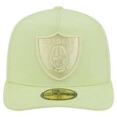 Las Vegas Raiders New Era Color Pack A-Frame 59FIFTY Fitted Hat Light Green | NFL