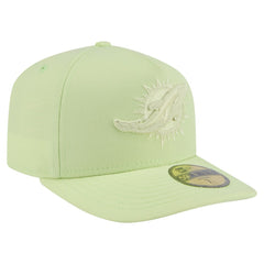 Miami Dolphins New Era Color Pack A-Frame 59FIFTY Fitted Hat Light Green | NFL