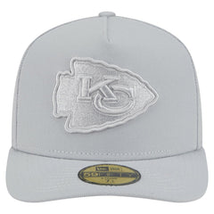 Kansas City Chiefs New Era Color Pack A-Frame 59FIFTY Fitted Hat Gray | NFL