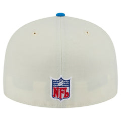 Detroit Lions New Era Main 59FIFTY Fitted Hat Cream/Blue | NFL
