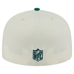 New York Jets New Era Main 59FIFTY Fitted Hat Cream/Green | NFL