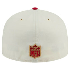 San Francisco 49ers New Era Main 59FIFTY Fitted Hat Cream/Scarlet | NFL