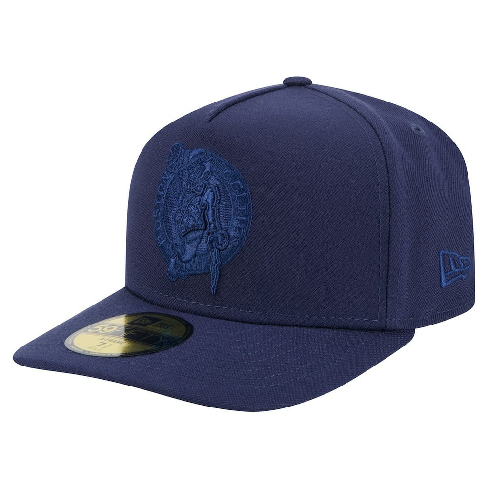 Boston Celtics Colorpack A-Frame Pinch Front 59FIFTY Fitted Hat Navy - NBA