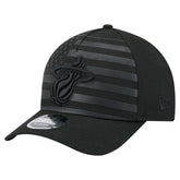 Miami Heat Game Day Flag A-Frame 9FORTY Adjustable Hat Black - NBA