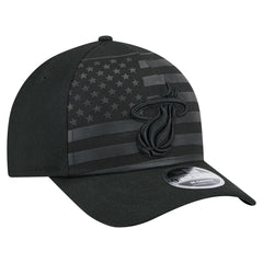 Miami Heat Game Day Flag A-Frame 9FORTY Adjustable Hat Black - NBA