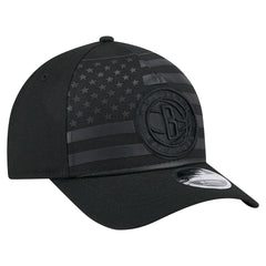 Brooklyn Nets Game Day Flag A-Frame 9FORTY Adjustable Hat Black - NBA