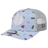 Dallas Mavericks Adventure Aloha Pattern 9SEVENTY Stretch-Snap Hat Light Blue/Gray - NBA