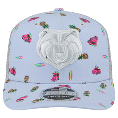 Memphis Grizzlies Adventure Aloha Pattern 9SEVENTY Stretch-Snap Hat Light Blue/Gray - NBA
