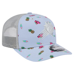 Phoenix Suns Adventure Aloha Pattern 9SEVENTY Stretch-Snap Hat Light Blue/Gray - NBA