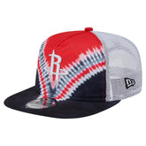 Houston Rockets Throwback Dye Golfer Snapback Hat Black/Red - NBA