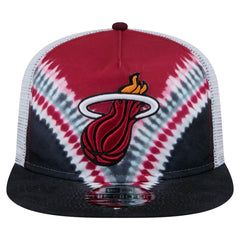 Miami Heat Throwback Dye Golfer Snapback Hat Black/Red - NBA