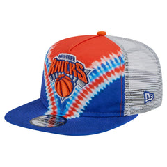 New York Knicks Throwback Dye Golfer Snapback Hat Blue/Orange - NBA