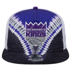Sacramento Kings Throwback Dye Golfer Snapback Hat Black/Purple - NBA