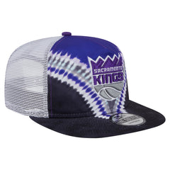Sacramento Kings Throwback Dye Golfer Snapback Hat Black/Purple - NBA