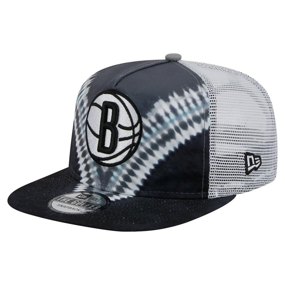 Brooklyn Nets Throwback Dye Golfer Snapback Hat Black/Gray - NBA