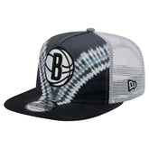Brooklyn Nets Throwback Dye Golfer Snapback Hat Black/Gray - NBA