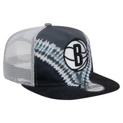 Brooklyn Nets Throwback Dye Golfer Snapback Hat Black/Gray - NBA