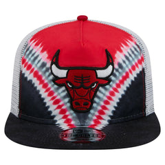 Chicago Bulls Throwback Dye Golfer Snapback Hat Black/Red - NBA