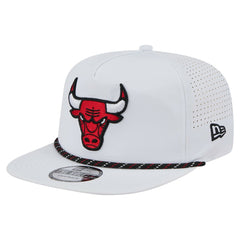 Chicago Bulls Performance Rope Golfer Adjustable Hat White - NBA