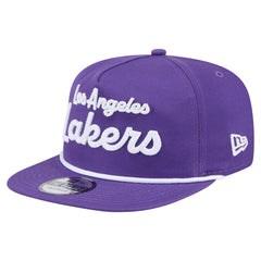 Los Angeles Lakers Team Text Golfer Snapback Hat Purple - NBA