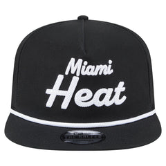 Miami Heat Team Text Golfer Snapback Hat Black - NBA