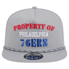 Philadelphia 76ers Throwback Property Of Golfer Snapback Hat Gray - NBA