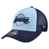 Los Angeles Lakers Youth Colorpack 9FORTY A-Frame Trucker Adjustable Hat Light Blue - NBA