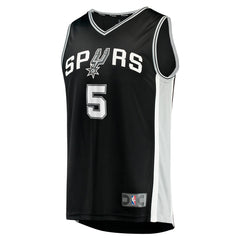 Stephon Castle San Antonio Spurs Youth 2024 NBA Draft Fast Break Player Jersey Icon Edition Black - NBA