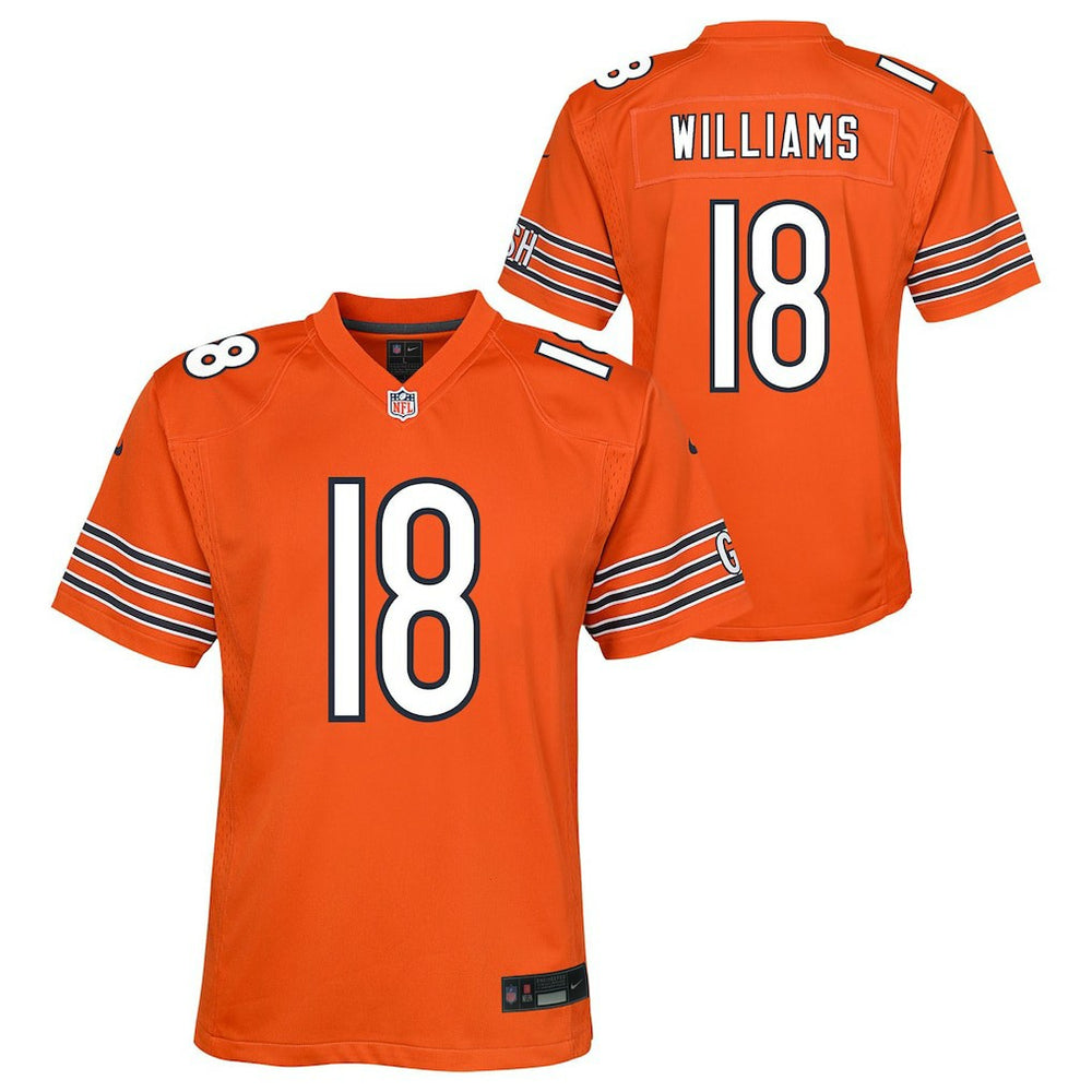 Caleb Williams Chicago Bears Youth Game Jersey Orange | Nike for Sale