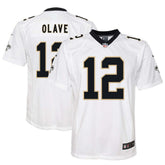 Chris Olave New Orleans Saints Youth Game Jersey White | Nike for Sale